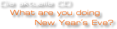 What are you doing New Year´s Eve?